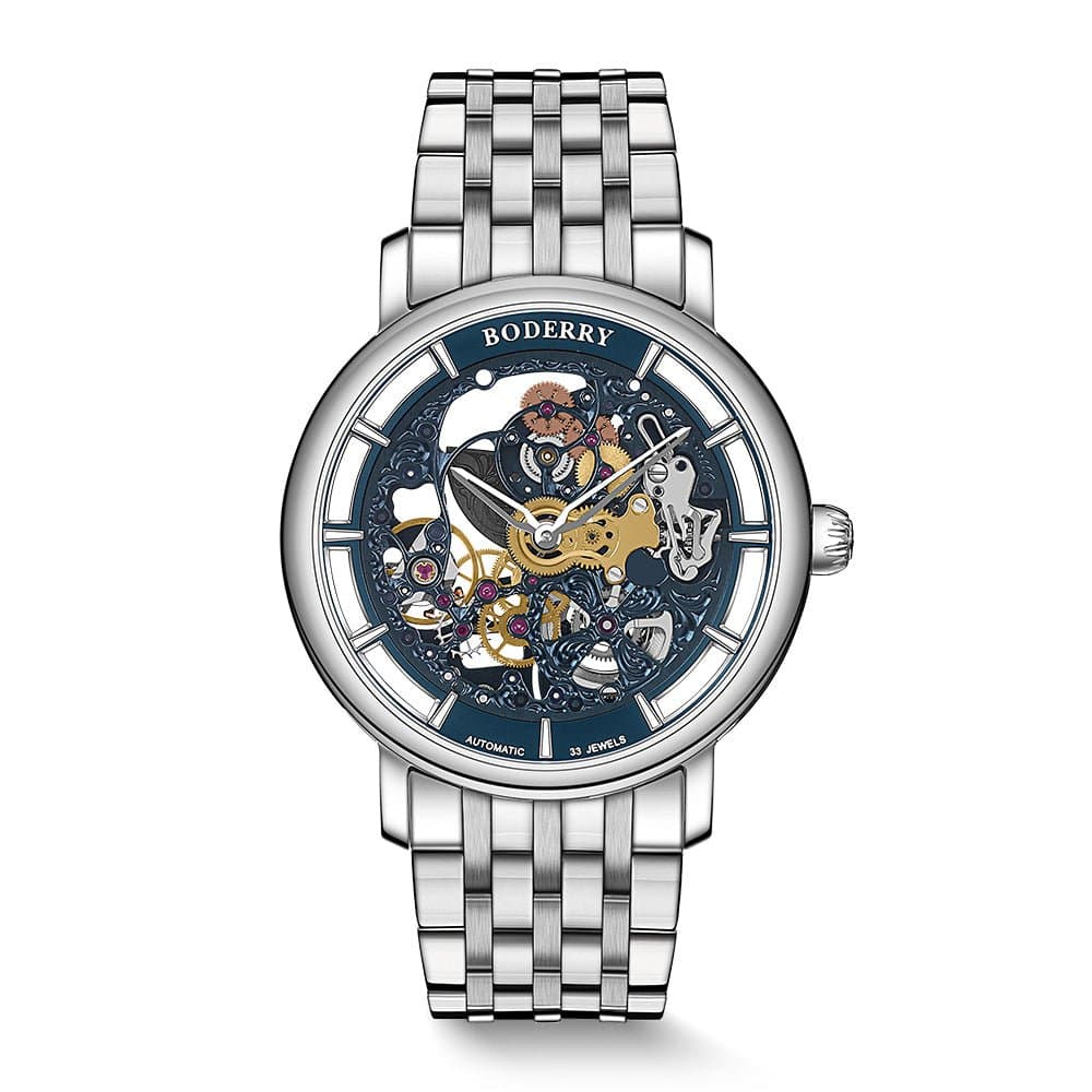ELITE II Engraved Micro-Rotor Watch — Blue