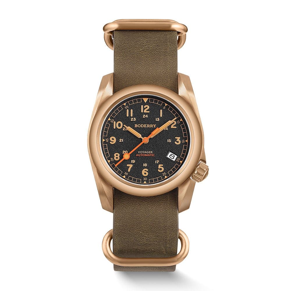 VOYAGER Bronze Field Watch — Black