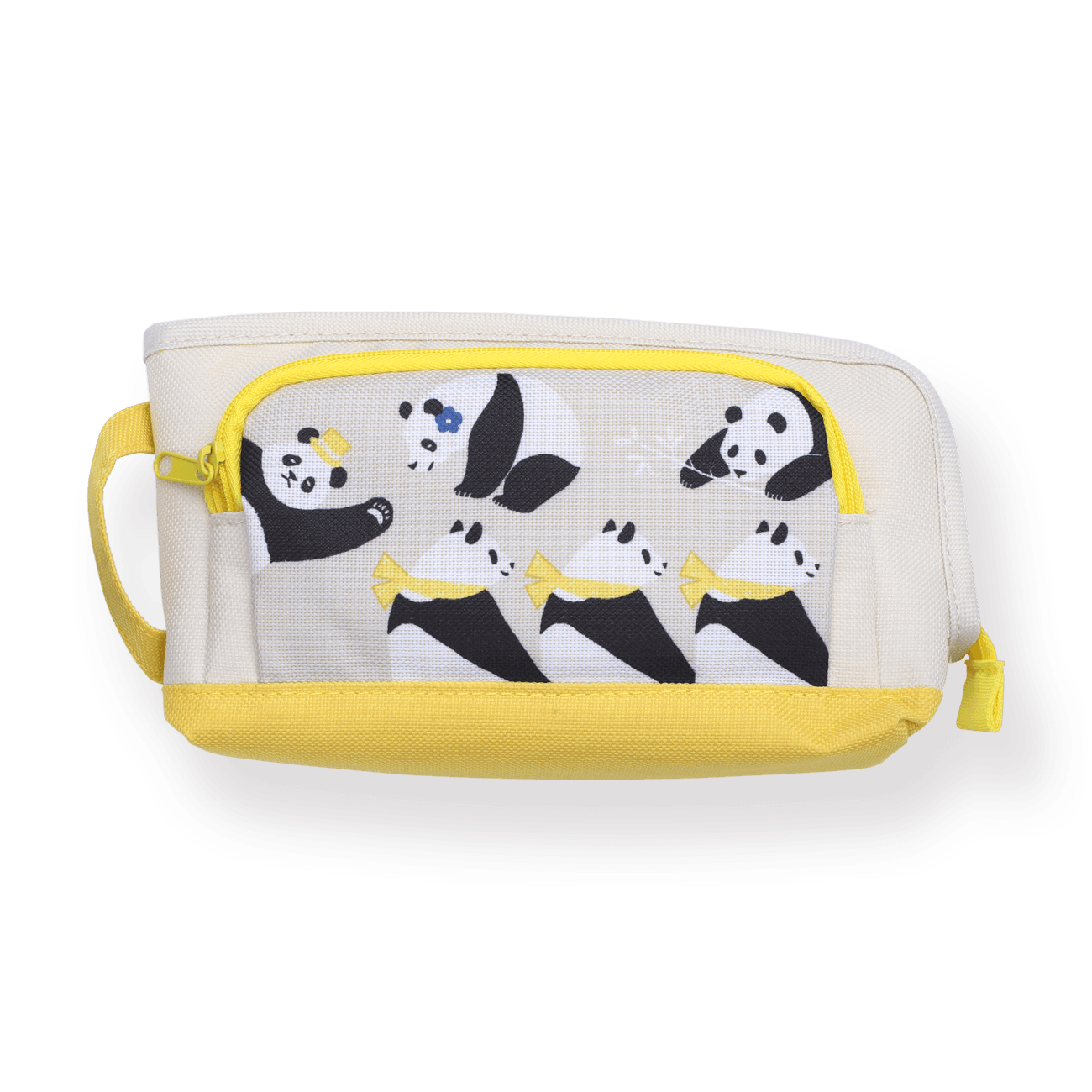Kokuyo Pouch Type Panda Pencil Case - Yellow