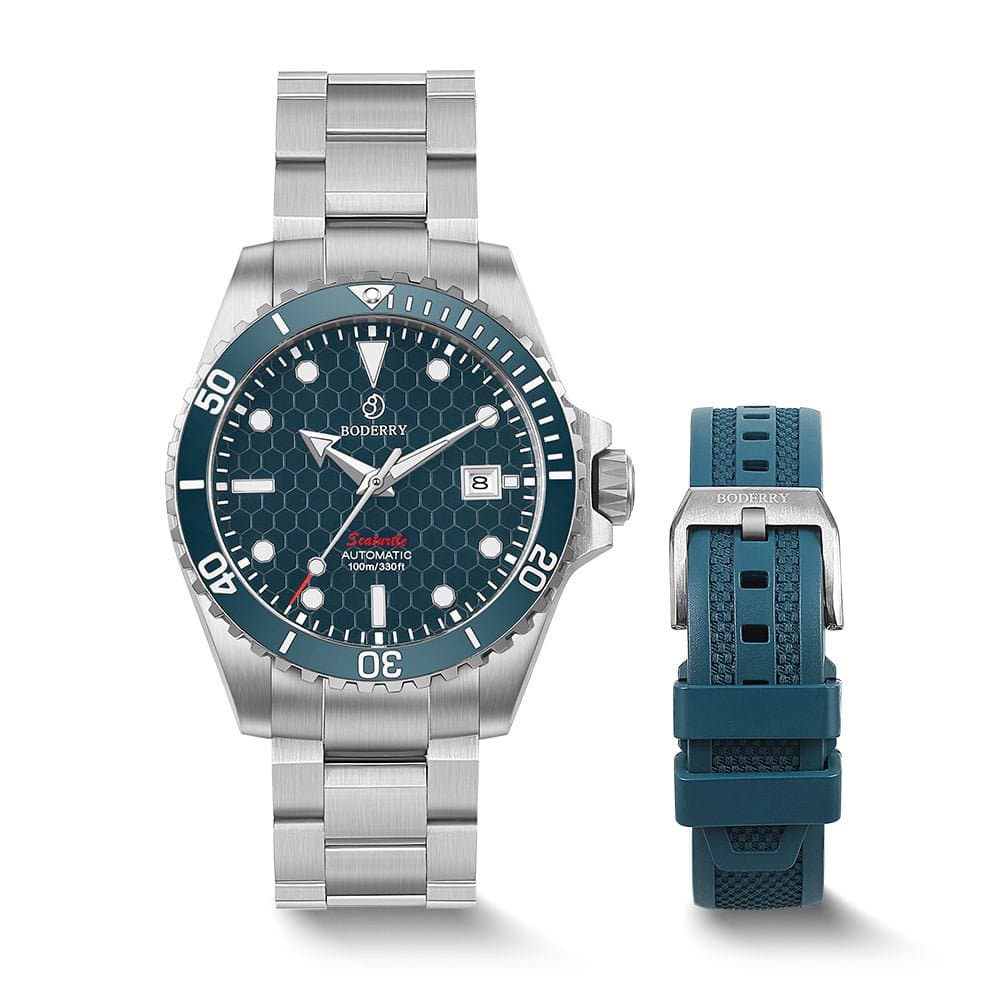 SEATURTLE.OCEAN Titanium Diver Watch — Sea Blue