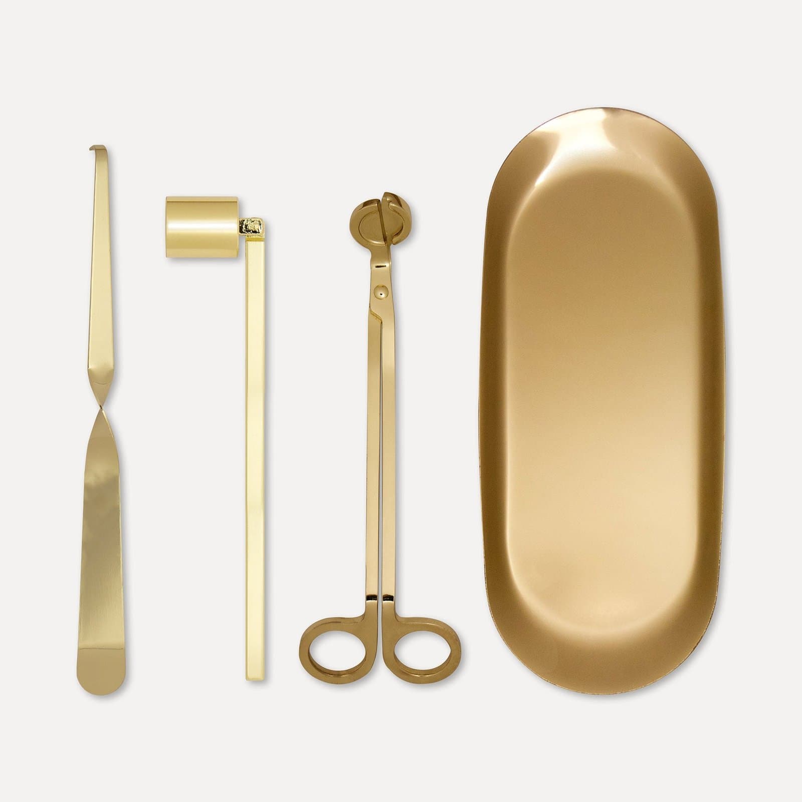 Vaucluse Candle Wick Trimmer, Snuffer & Dipper Set - Gold