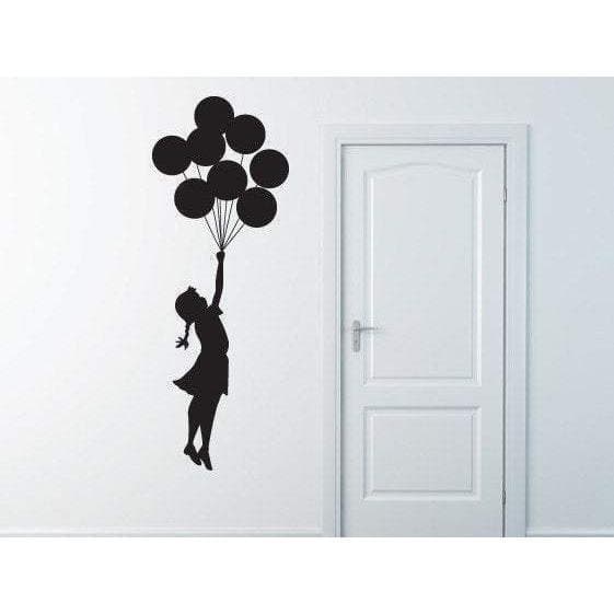 Banksy Flying Balloon Girl Wall Sticker