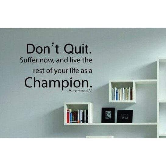 Muhammad Ali Motivational Wall Sticker Quote