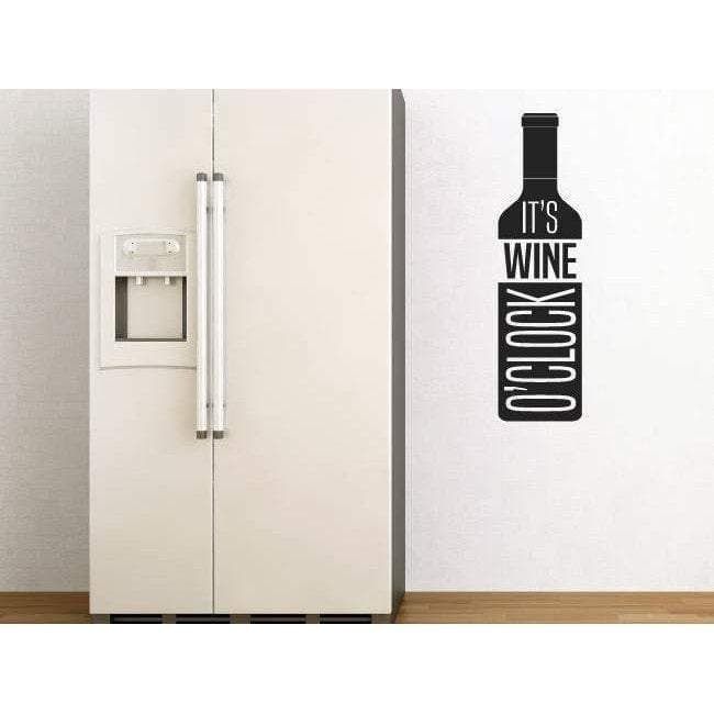 "It's Wine O'Clock" Wall Sticker Quote