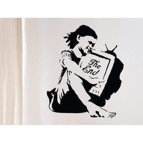 Banksy "The End" TV Wall Sticker