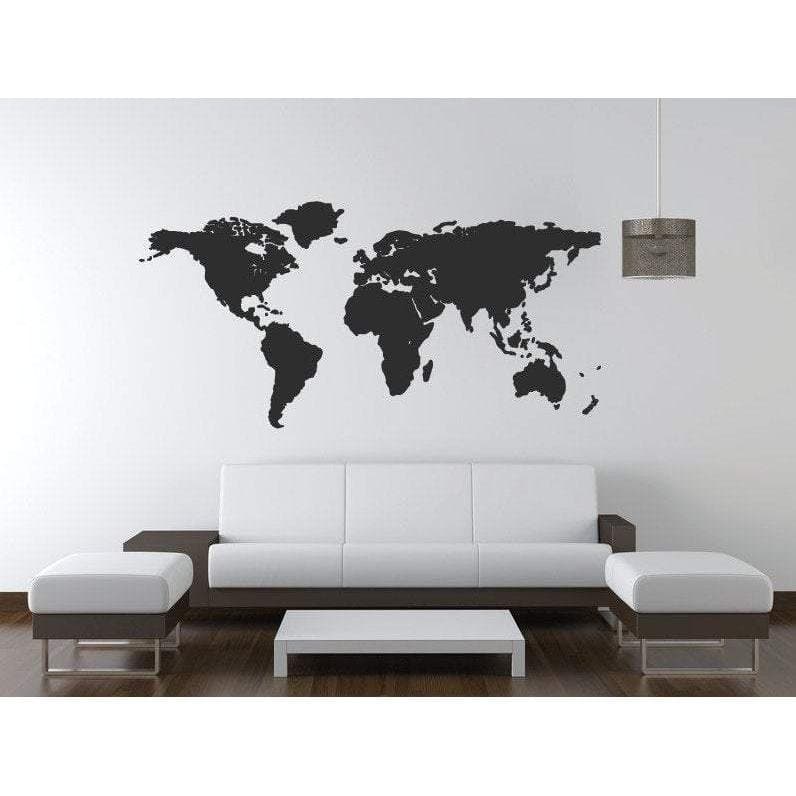 World Map Wall Sticker