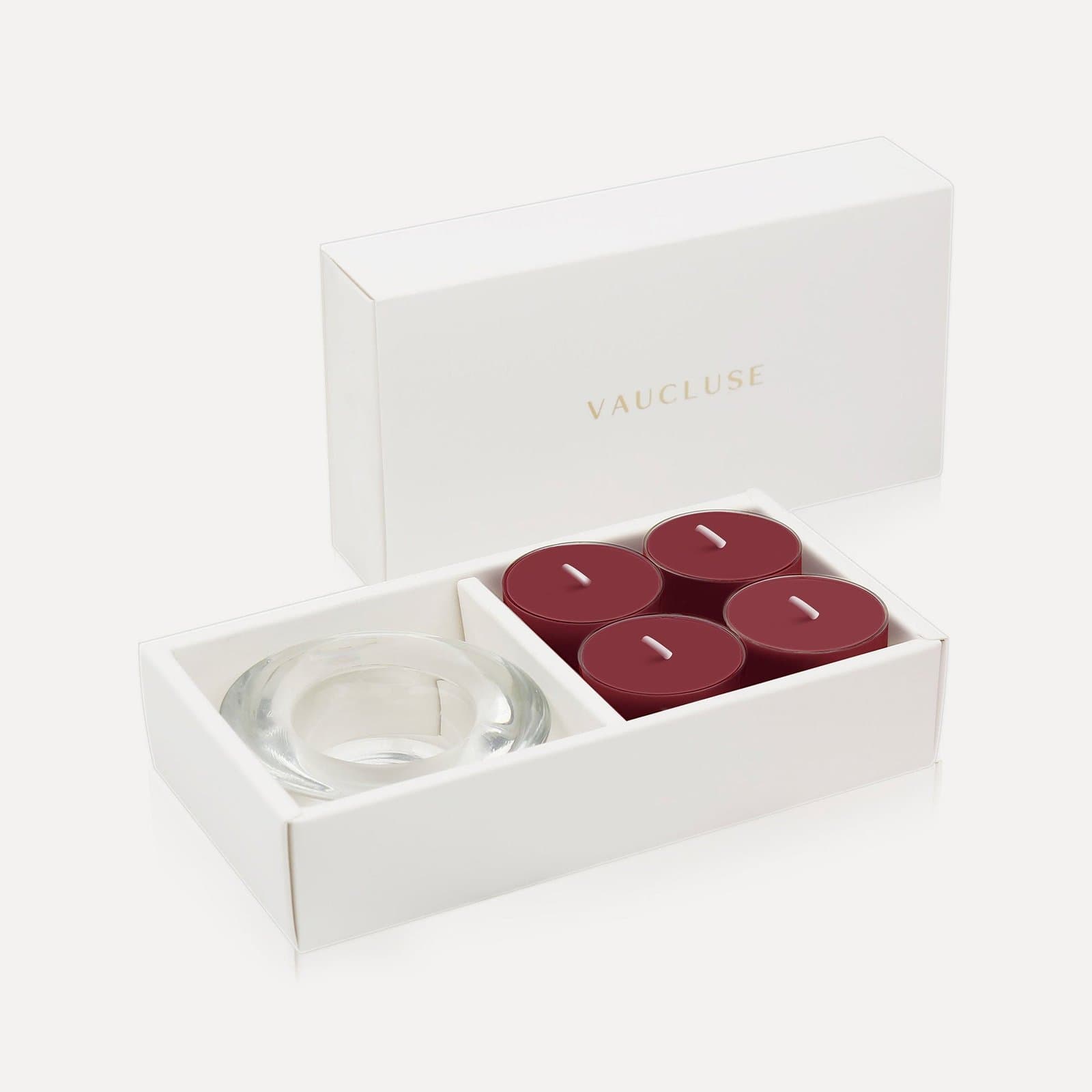 Vaucluse Blackberry Tealights & Candle Holder Set