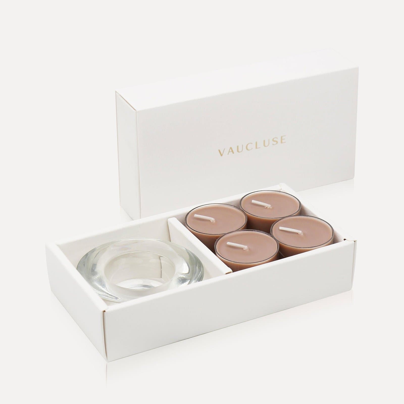 Vaucluse Cinnamon Tealights & Candle Holder Set