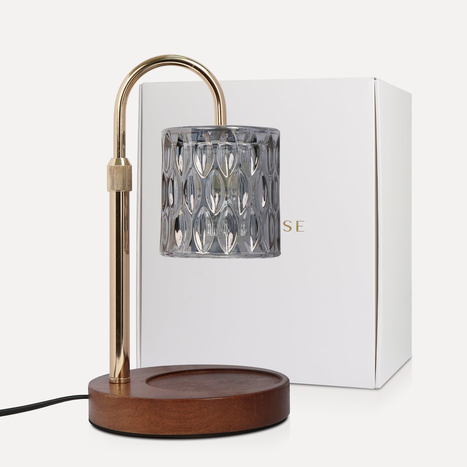 Vaucluse Candle Warmer Lamp - Smoky Grey