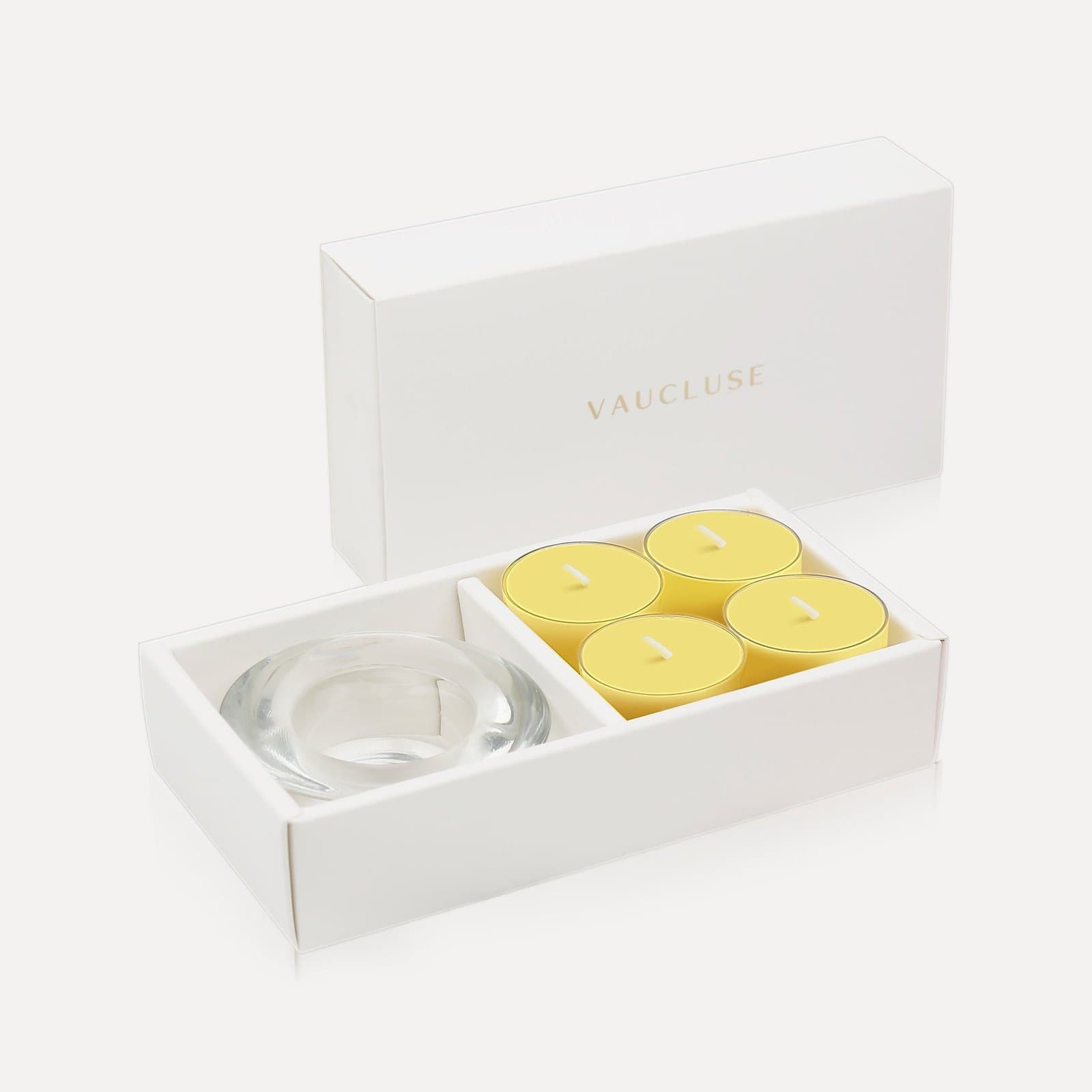 Vaucluse Lemon Tealights & Candle Holder Set
