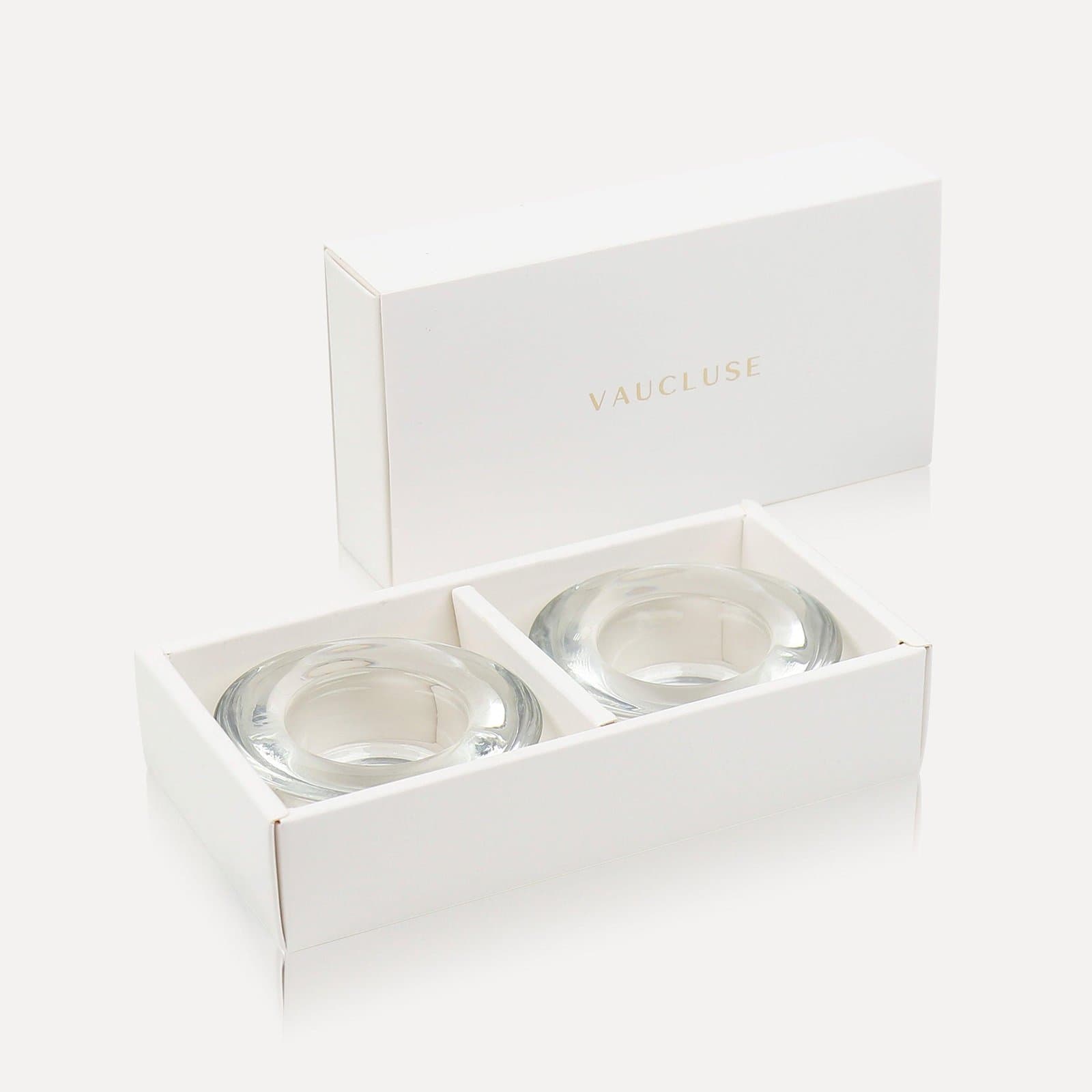 Vaucluse Glass Tealight Candle Holder (Pair)