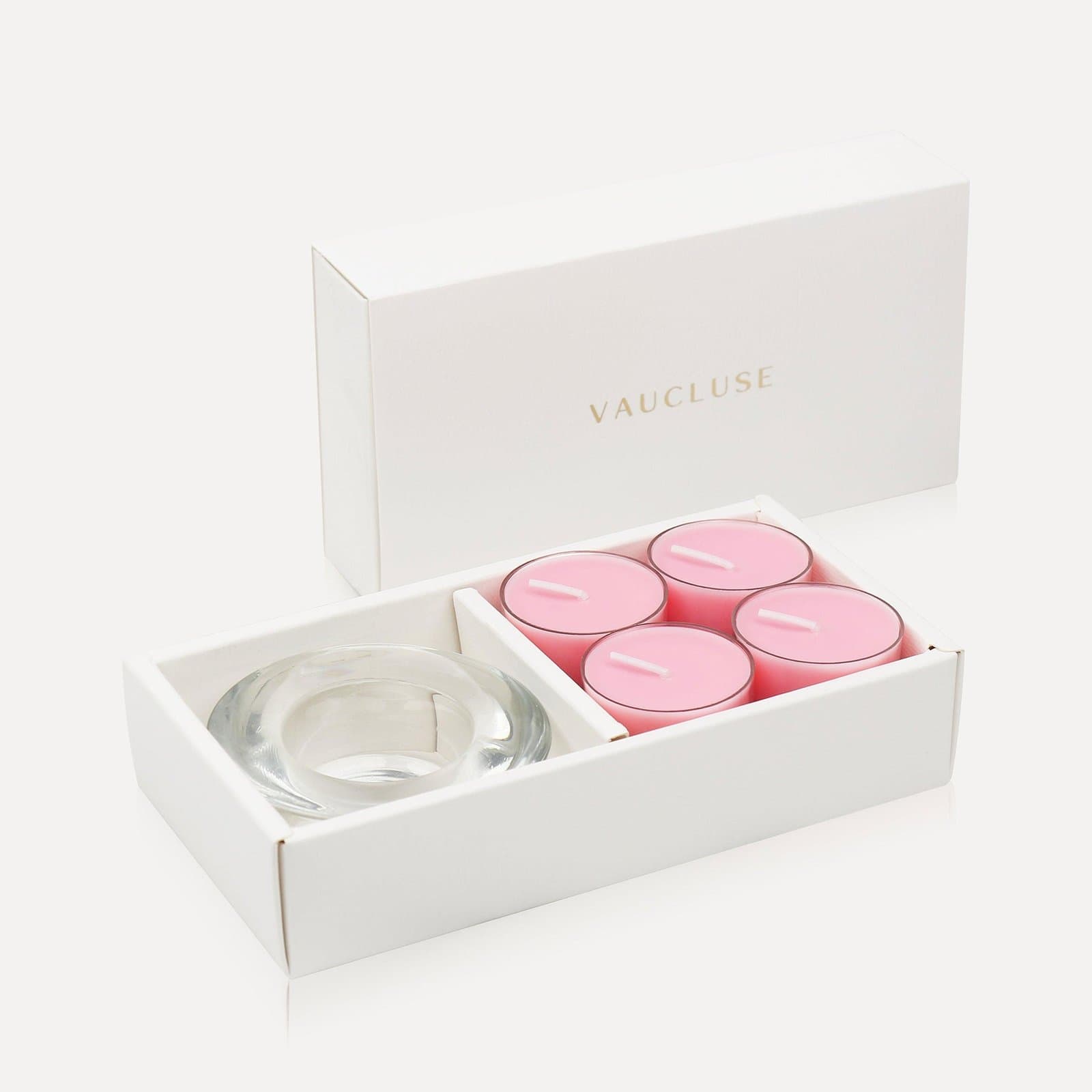 Vaucluse Rose Tealights & Candle Holder Set