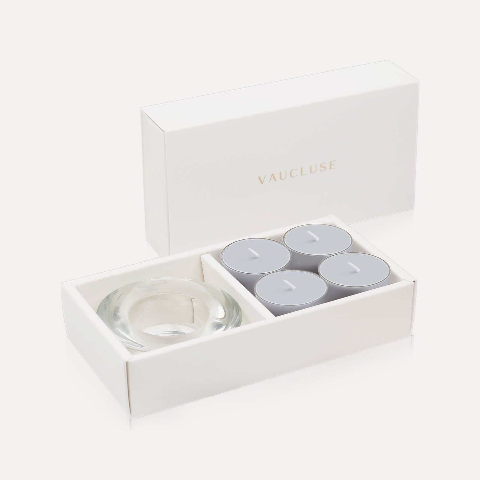 Vaucluse Velvet Tealights & Candle Holder Set